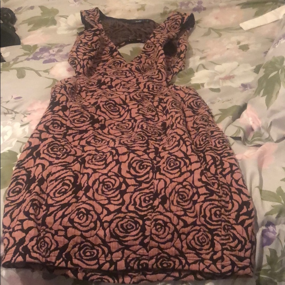 Pink and black Dress